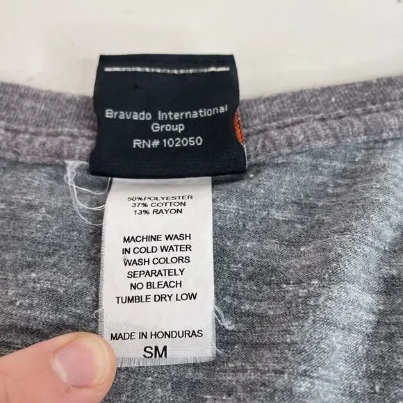 Harley Davidson Women’s V Neck T Shirt Size Small, Grey Sturgis Rally SD 2019 - Picture 5 of 7